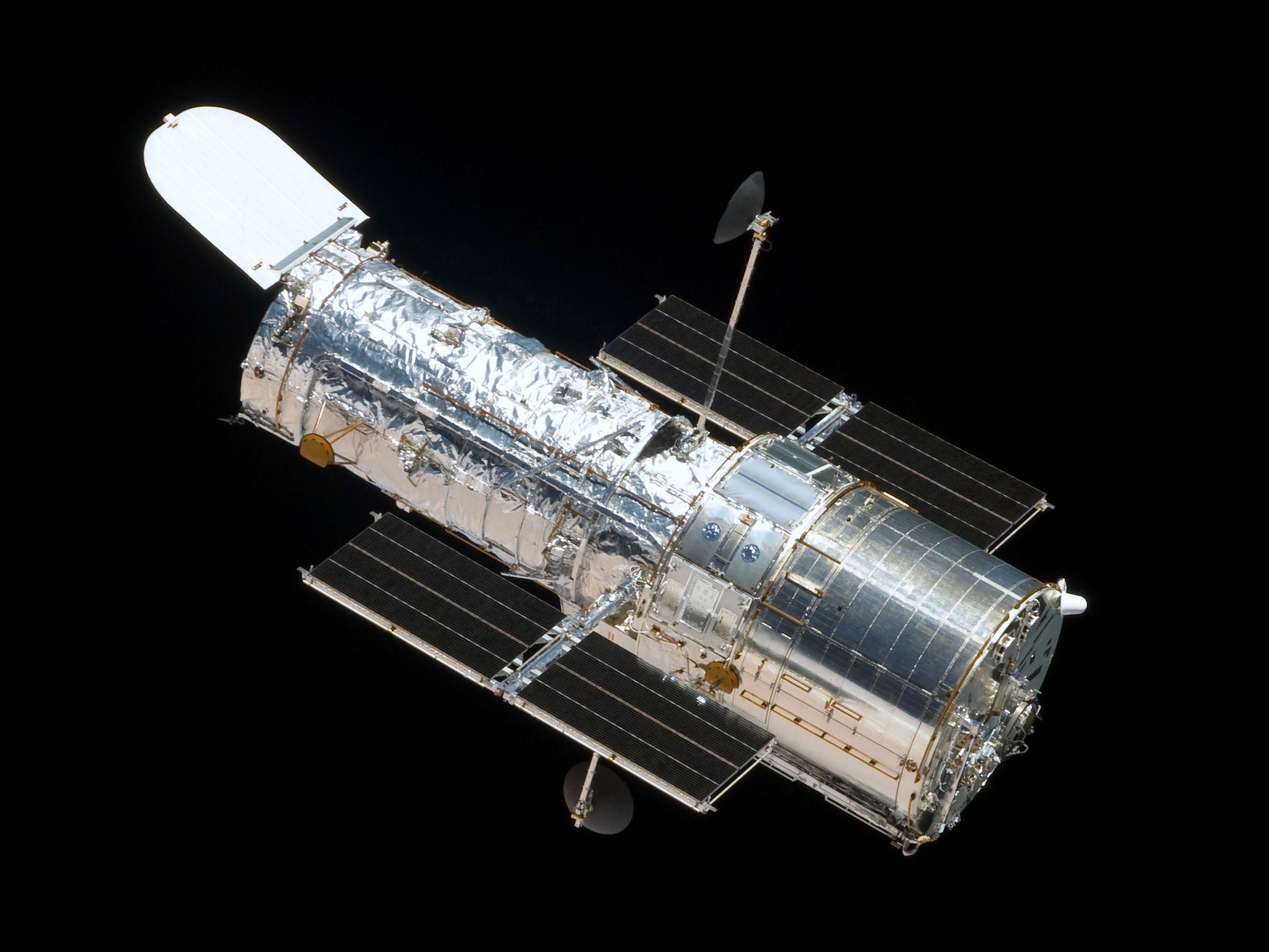Hubble Space telescope observing the universe